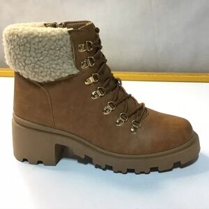 MUSSHOE Women's Winter Platform Boots Size 10